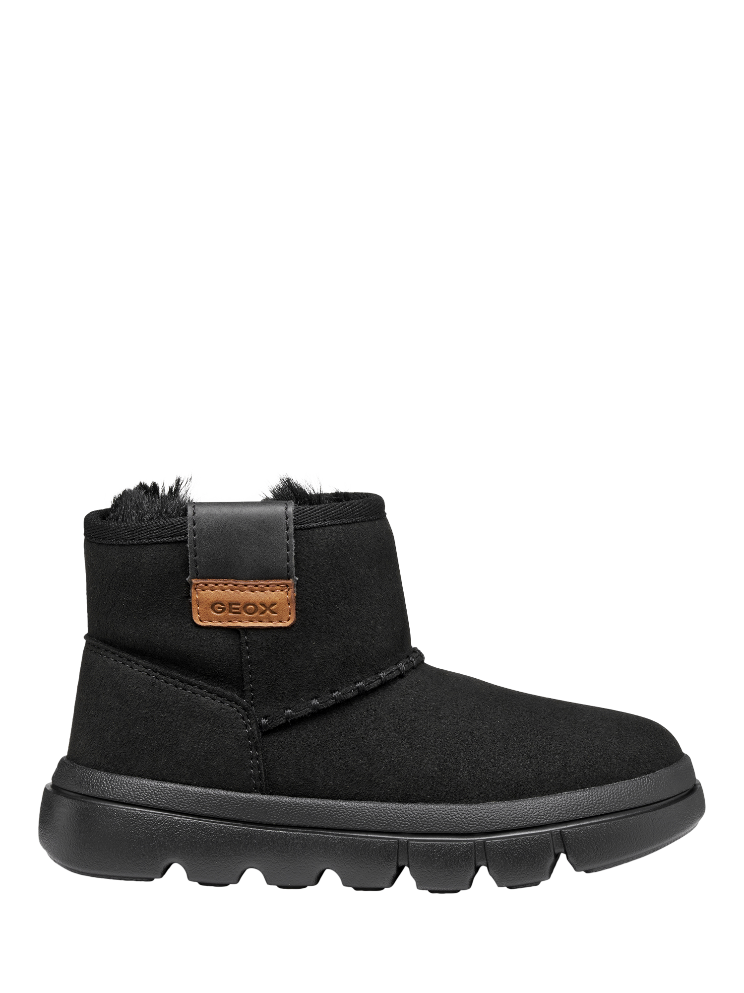 Product image 1 of 10, which shows Geox Kids' Willaboom Zipped Ankle Boots, Black, EU24