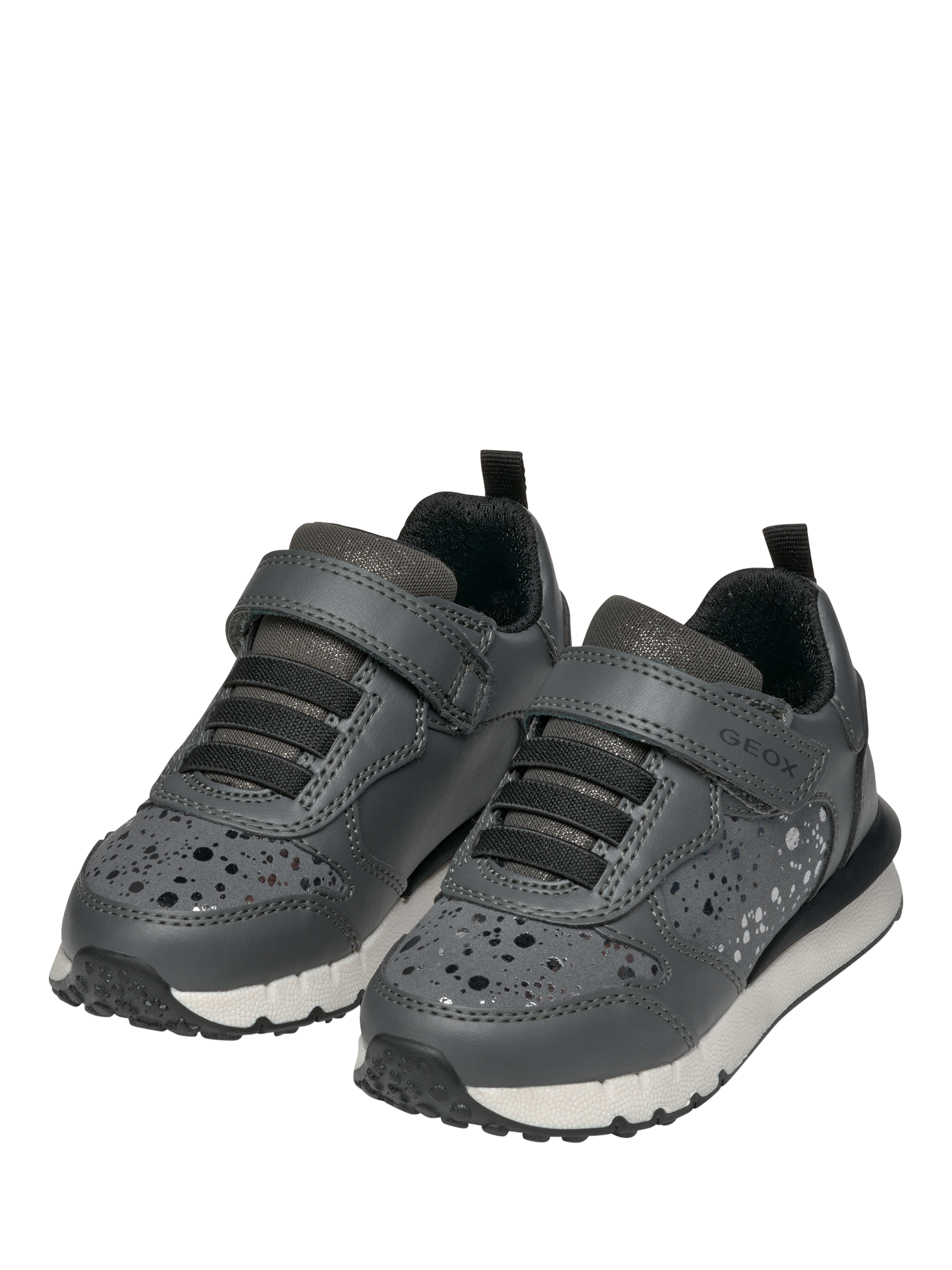 Product image 3 of 10, which shows Geox Kids' Fastics Low Cut Trainers, Dark Grey, EU24
