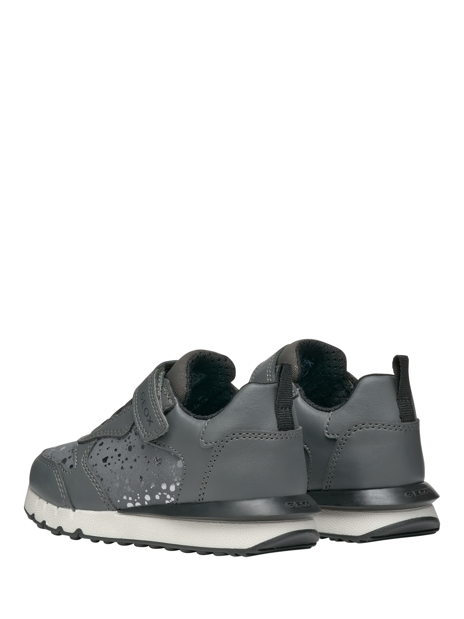 Product image 4 of 10, which shows Geox Kids' Fastics Low Cut Trainers, Dark Grey, EU24