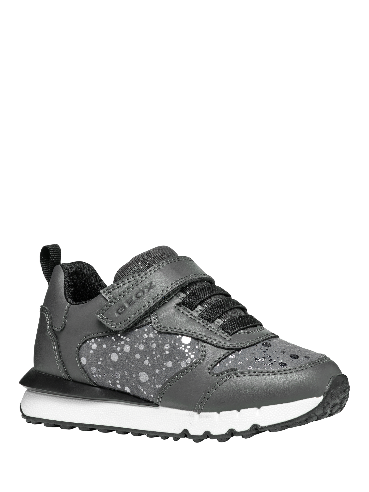 Product image 5 of 10, which shows Geox Kids' Fastics Low Cut Trainers, Dark Grey, EU24