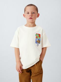 John Lewis Kids' City Zoo Graphic T-Shirt, White Graphic, White Graphic