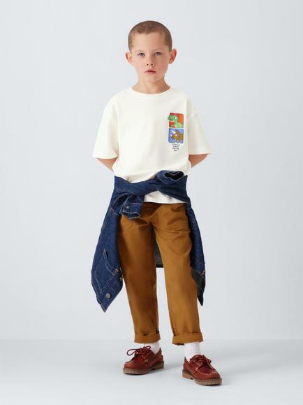 John Lewis Kids' City Zoo Graphic T-Shirt, White Graphic - view 2, White Graphic
