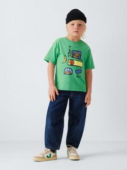 John Lewis Kids' Play All Day Graphic T-Shirt, Green Graphic - view 2, Green Graphic