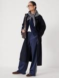HUSH Wool Longline Overcoat