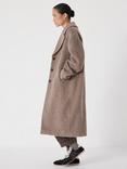 HUSH Wool Blend Cocoon Coat, Oatmeal Grey