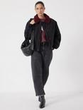 HUSH Quilted Teddy Bomber Jacket