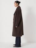 HUSH Wool Blend Cocoon Coat