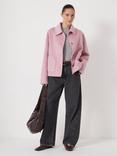 HUSH Wool Collar Jacket, Soft Pink