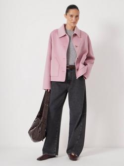 HUSH Wool Collar Jacket - view 2, Soft Pink