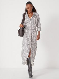 HUSH Rosey Snake Print Shirt Dress, Grey - view 2, Grey