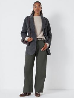HUSH Bree Barrel Leg Trousers - view 2, Grey Green