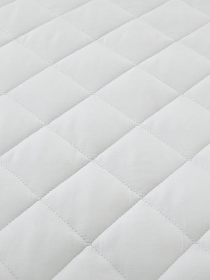 John Lewis Adjustable Quilted Mattress Protector - view 2, White