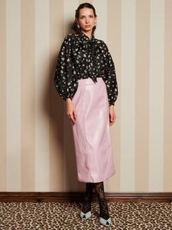 Sister Jane Tea Rose Jacquard Top, Black - view 2, Black