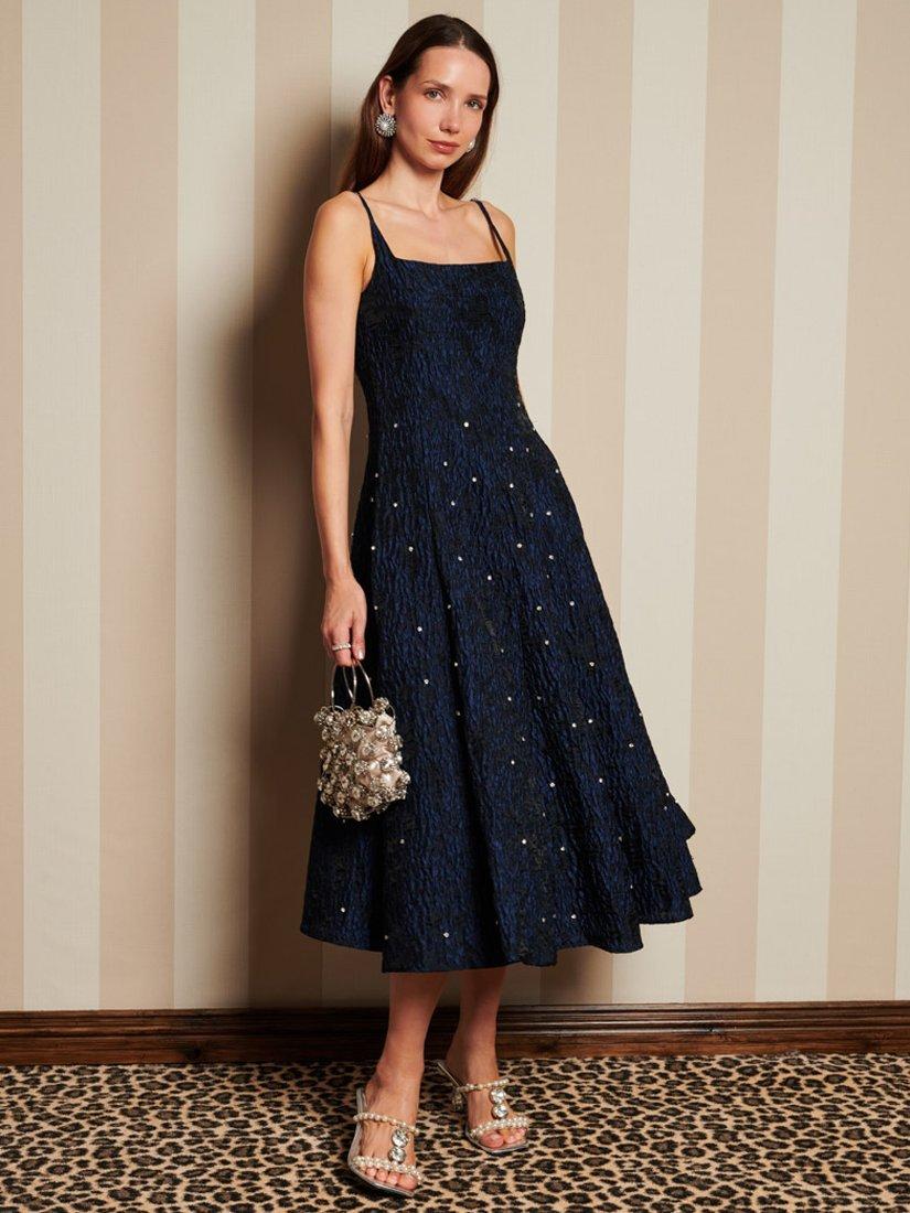 Sister Jane Mai Gem Midi Dress, Navy