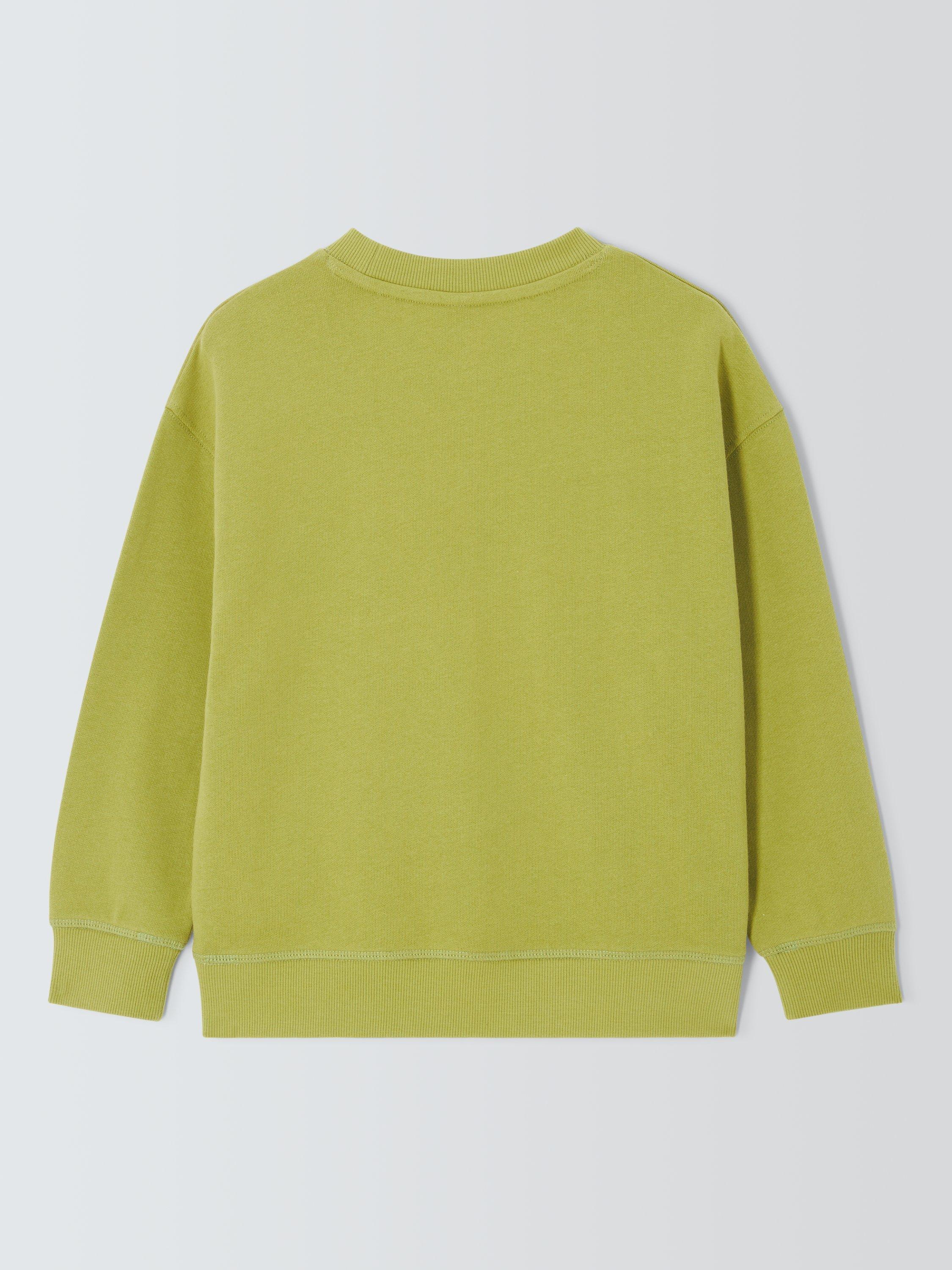 Product image 7 of 7, which shows John Lewis Kids' Turtle Sweatshirt, Lime, 3 years