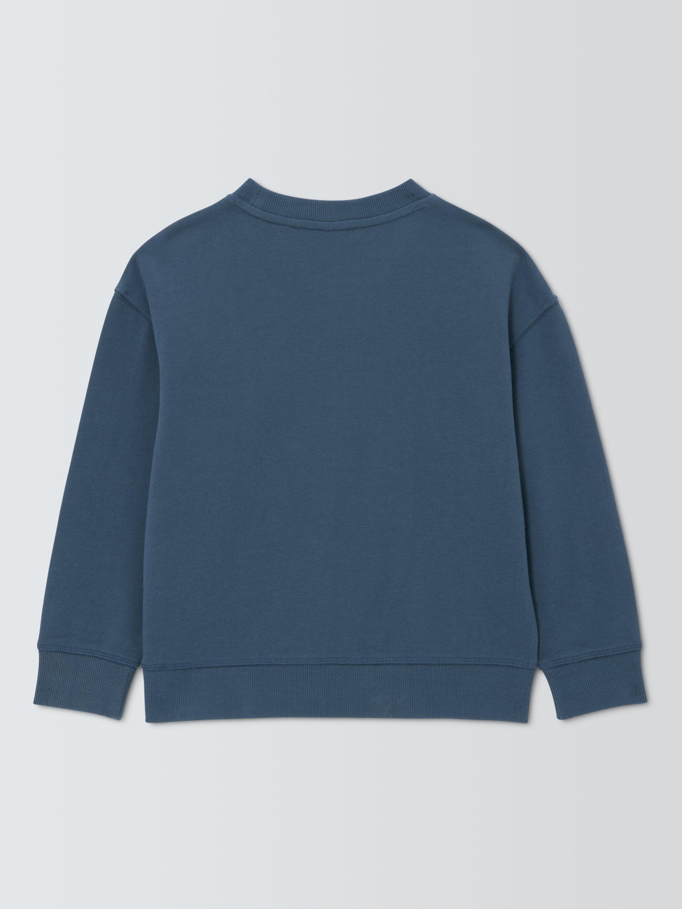 Product image 7 of 7, which shows John Lewis Kids' Cheeky Monkey Sweatshirt, Navy, 3 years