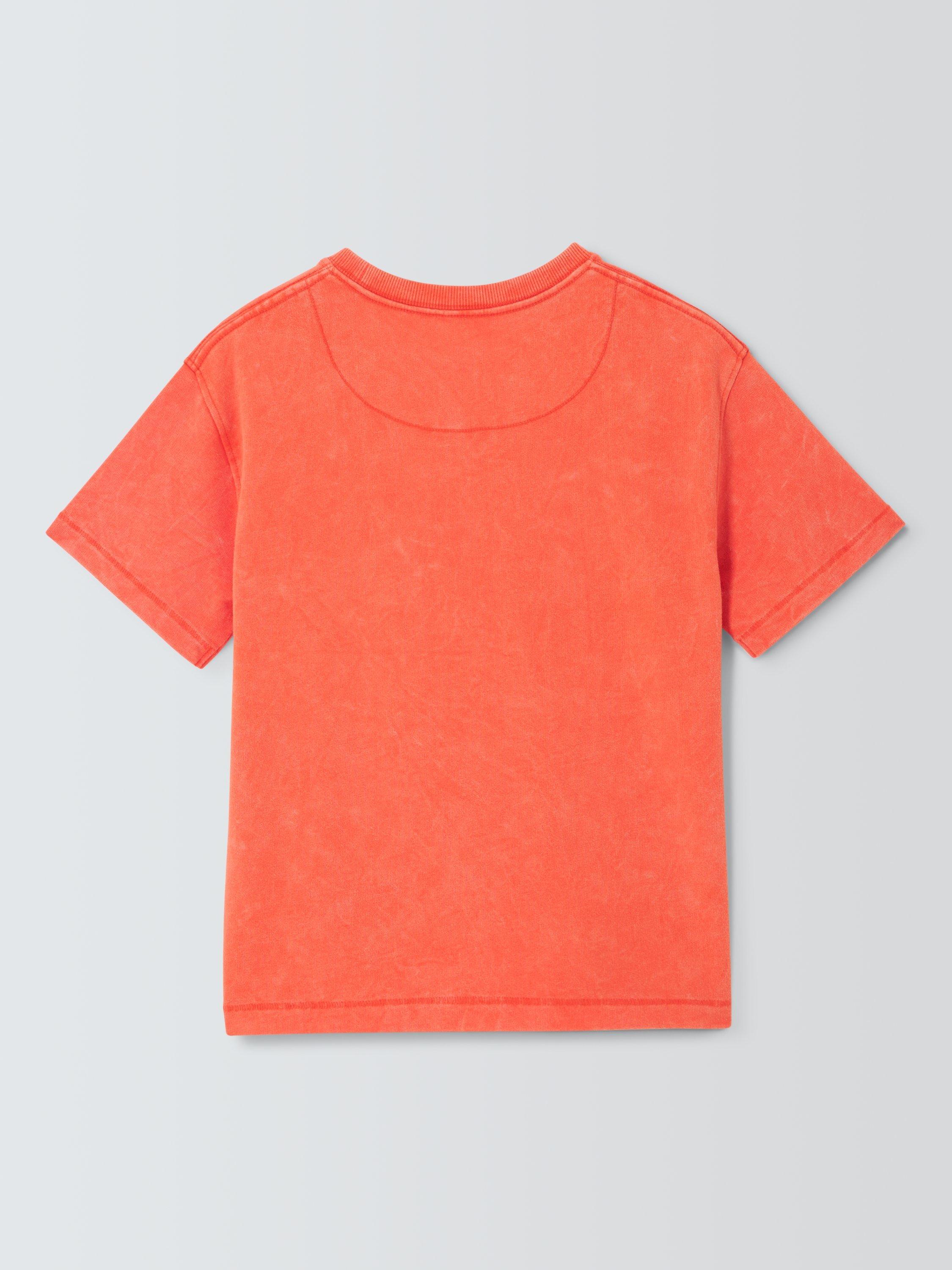 Product image 5 of 6, which shows John Lewis Kids' Optic Patch Pocket T-Shirt, Red, 3 years