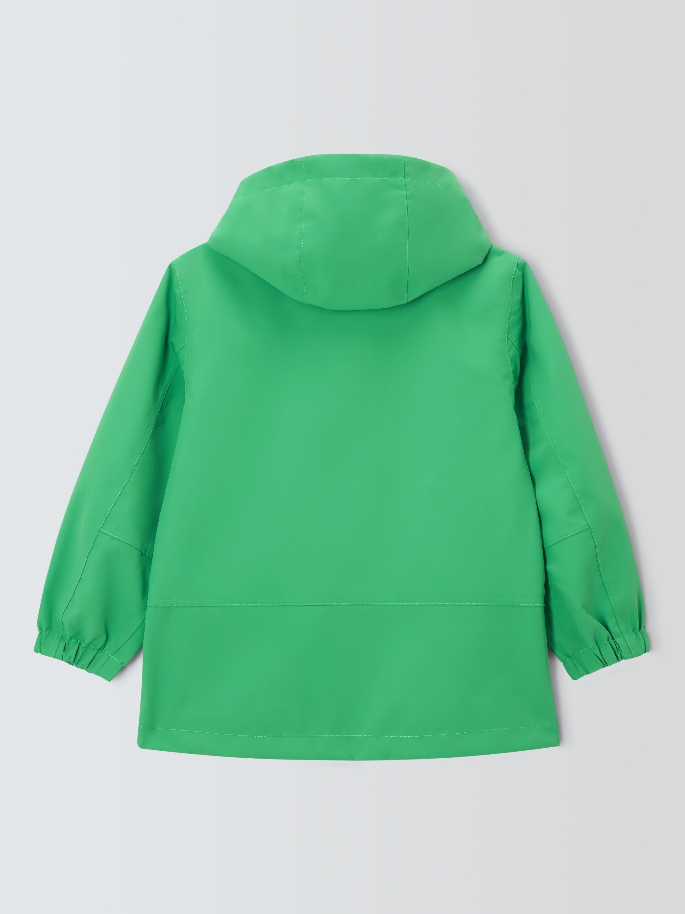 Product image 7 of 7, which shows John Lewis Kids' Waterproof Shell Jacket, Green, 3 years