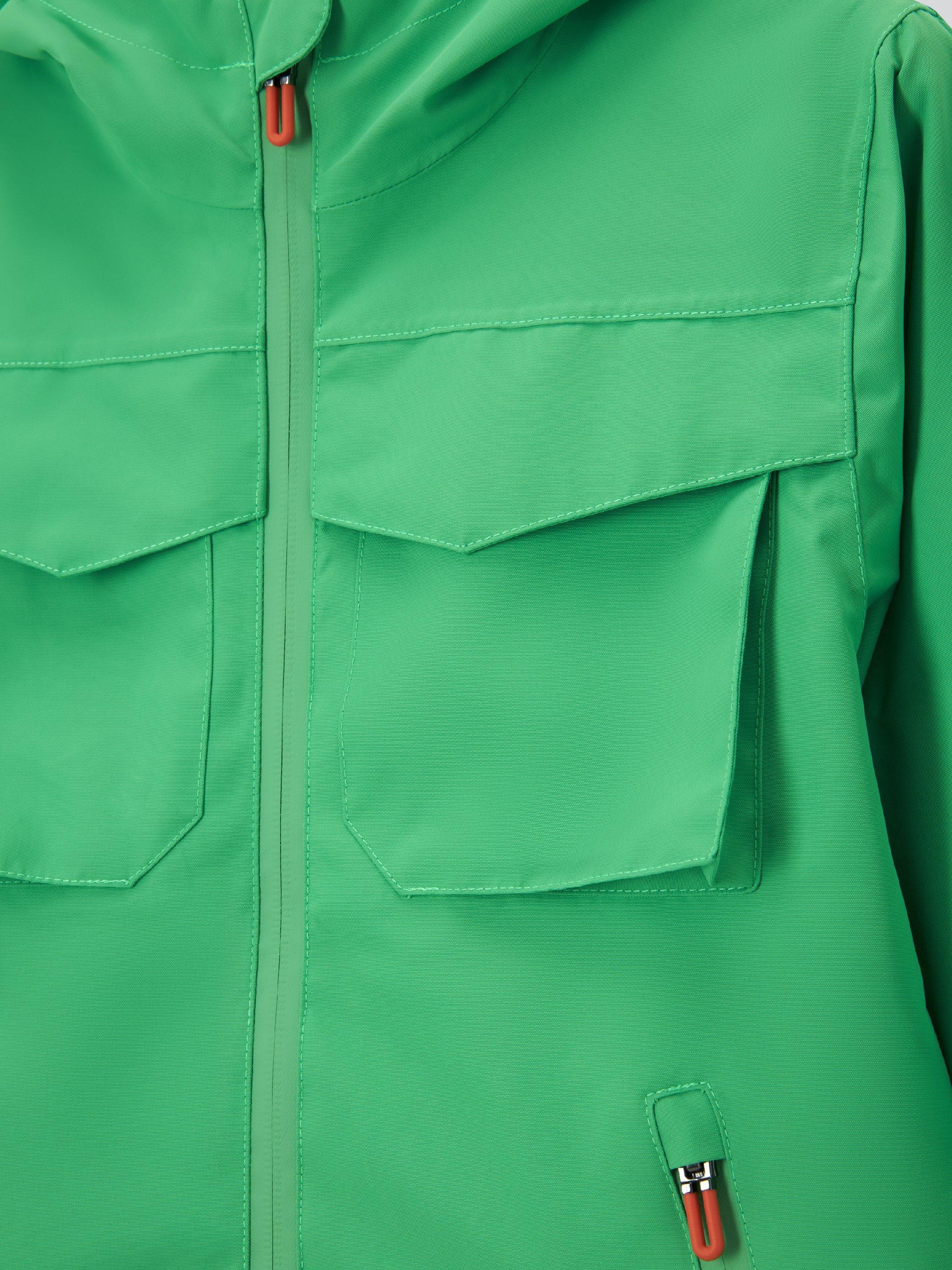 Product image 6 of 7, which shows John Lewis Kids' Waterproof Shell Jacket, Green, 3 years
