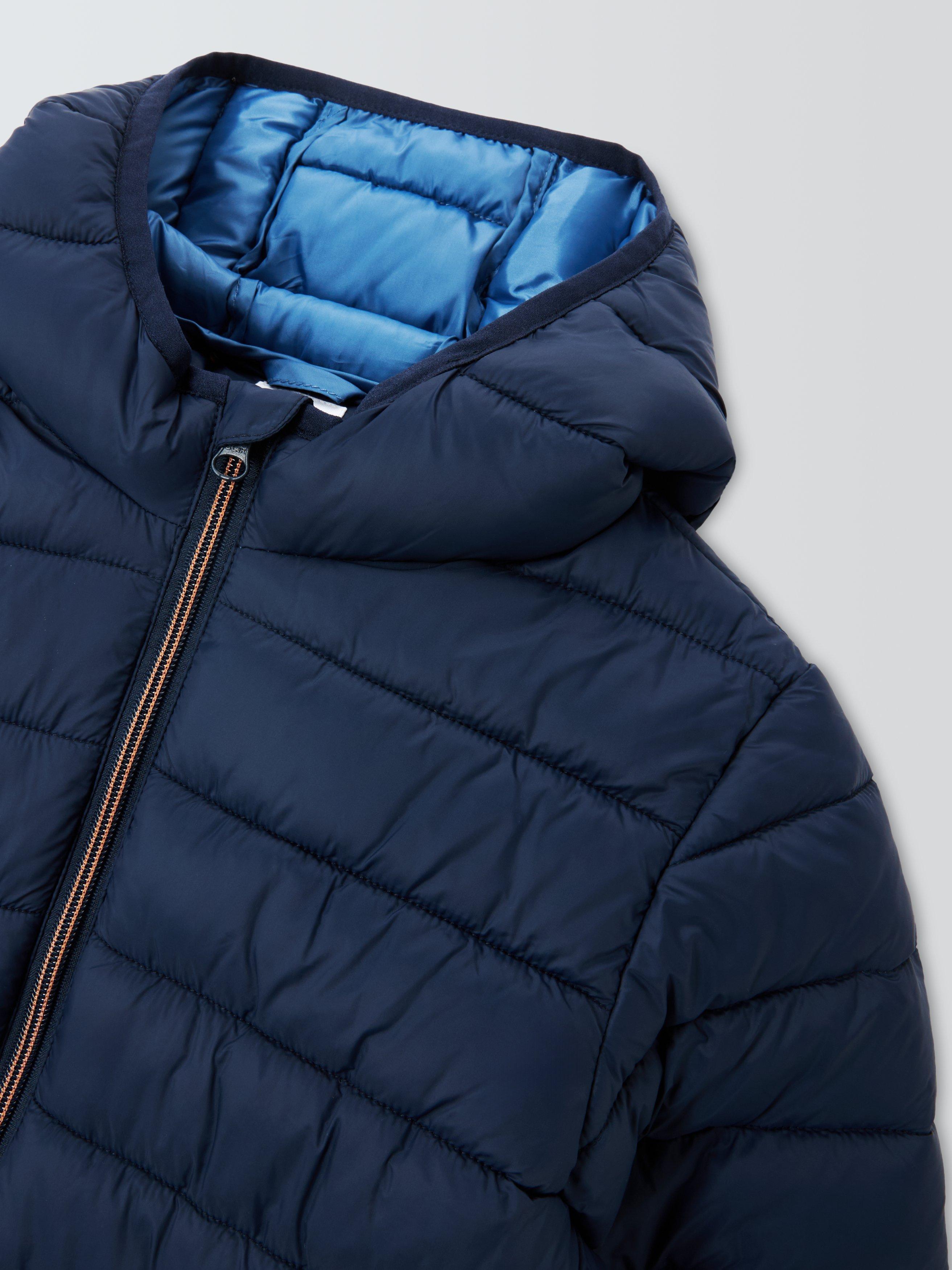 Product image 3 of 3, which shows John Lewis Kids' Quilted Packaway Jacket, Navy, 3 years