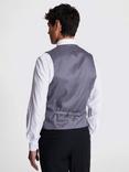Moss X DKNY Wool Blend Slim Fit Waistcoat, Blue, Black