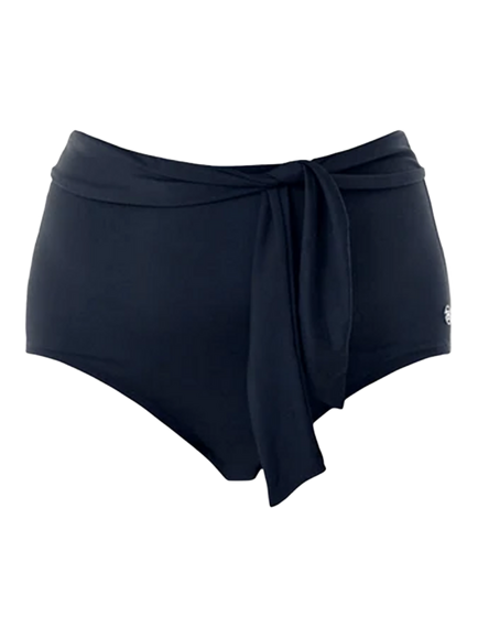Seaspray Loretta High Waist Bikini Bottoms, Black, Black