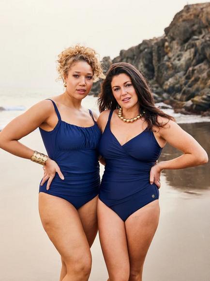 Seaspray Chloe Mock Wrap Swimsuit, Blue Navy - view 2, Blue Navy
