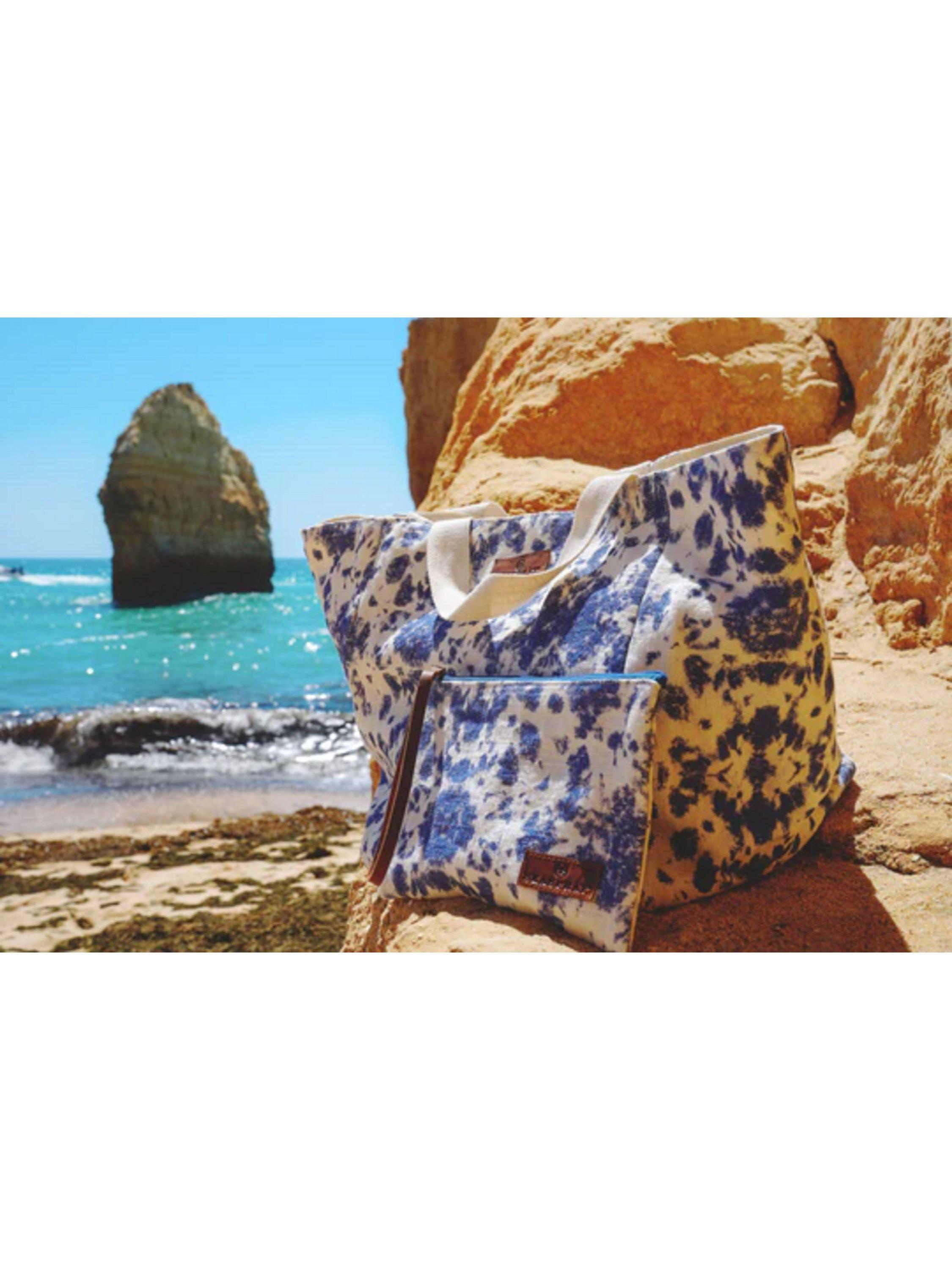 Product image 3 of 4, which shows Seaspray Tie-Dye Beach Bag & Purse Set, Natural, One Size