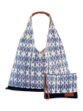 Seaspray Tie-Dye Triangle Bag & Purse Set, Natural