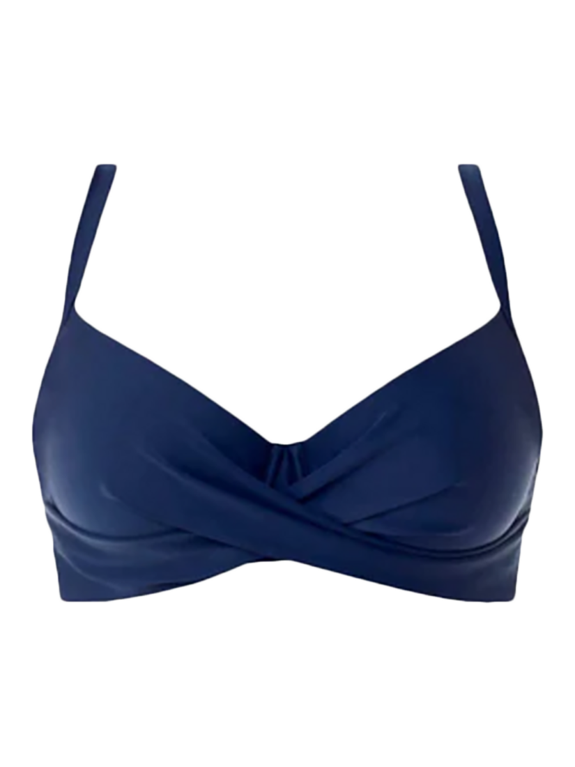 Product image 1 of 2, which shows Seaspray Loretta Underwired Bikini Top, Blue Navy, 32C