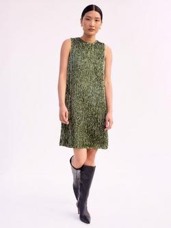 Ro&Zo Nina Drop Sequin Mini Dress, Green, Green