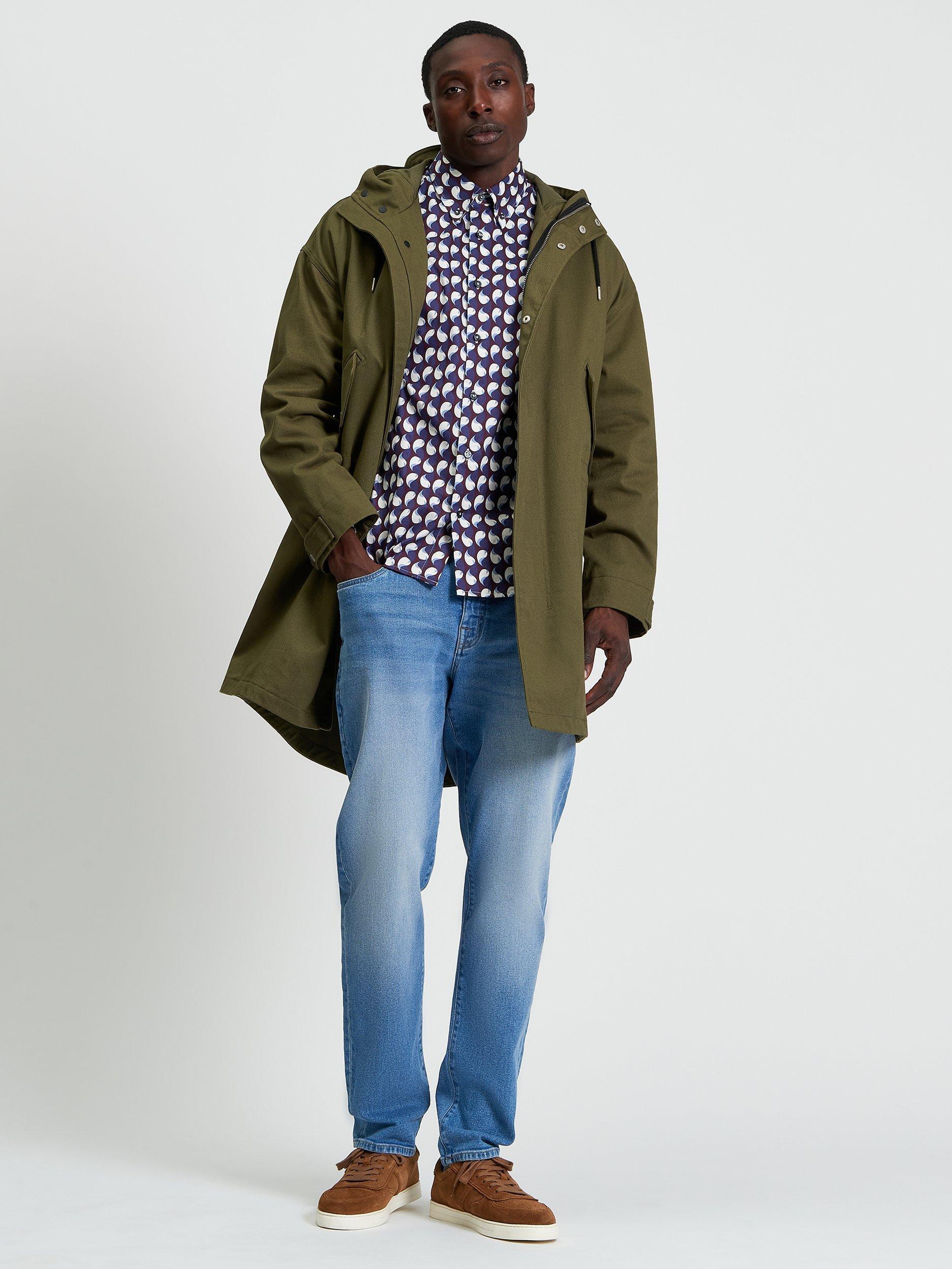 Product image 3 of 5, which shows Ben Sherman Fishtail Parker, Camouflage, S