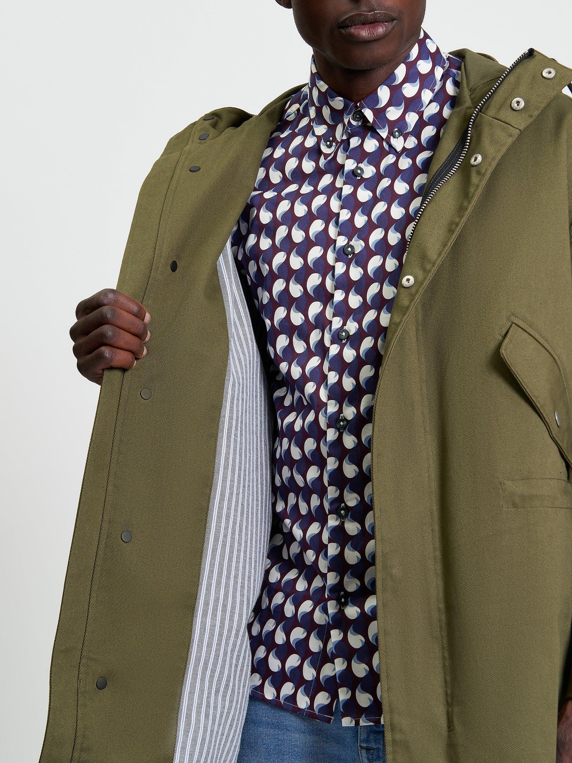Product image 5 of 5, which shows Ben Sherman Fishtail Parker, Camouflage, S