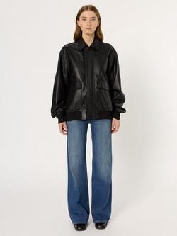 Gerard Darel Nima Suede Leather Jacket - view 2, Black