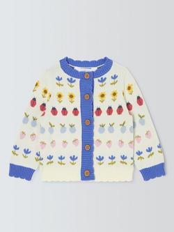 John Lewis Baby Jacquard Cardigan, Multi, Multi
