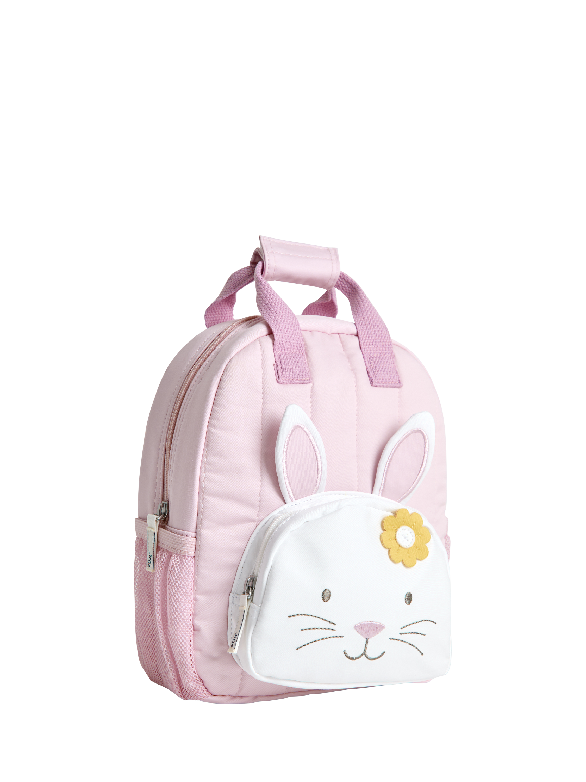 Product image 1 of 5, which shows JoJo Maman Bébé Kids' Bunny Backpack, Pink