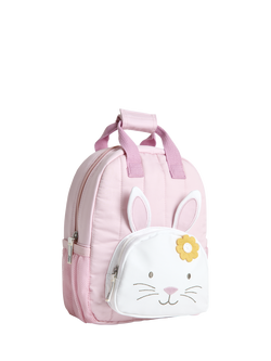 JoJo Maman Bébé Kids' Bunny Backpack, Pink, Pink