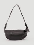 HUSH Oversized Leather Crescent Bag