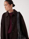 HUSH Oversized Leather Crescent Bag