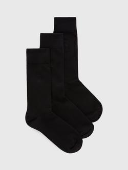 AllSaints Adan Ramskull Socks, Pack of 3, Black/Multi, Black/Multi