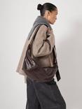 HUSH Leather Crescent Boho Bag