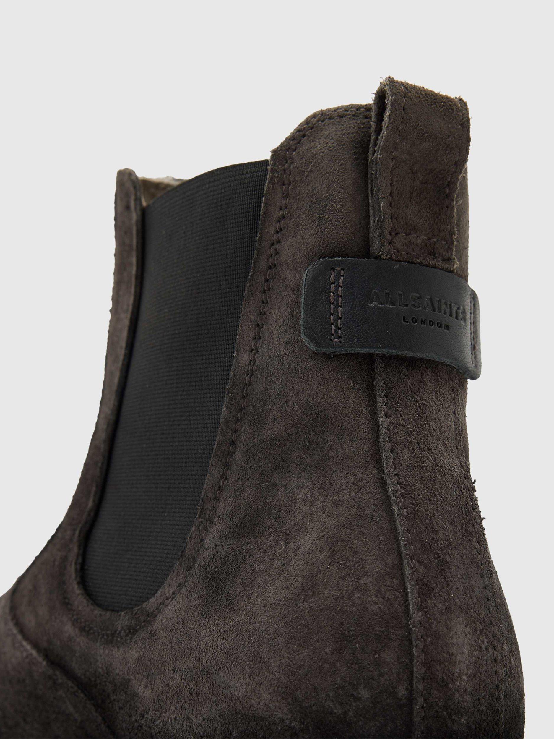 Product image 4 of 5, which shows AllSaints Suede Chelsea Boots, Warm Grey, EU44