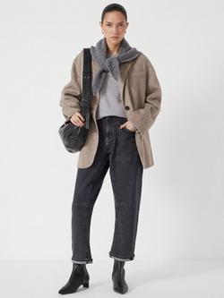 HUSH Wool Single Breasted Blazer - view 2, Oatmeal Marl