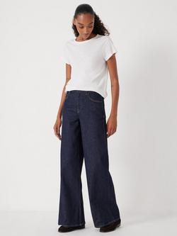 HUSH Nessa Organic Cotton Rich Wide Leg Jeans - view 2, Blue