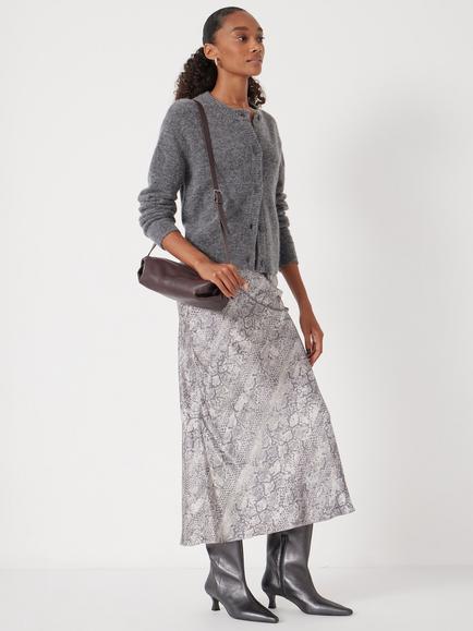HUSH Simone Snake Print Skirt - view 2, Grey