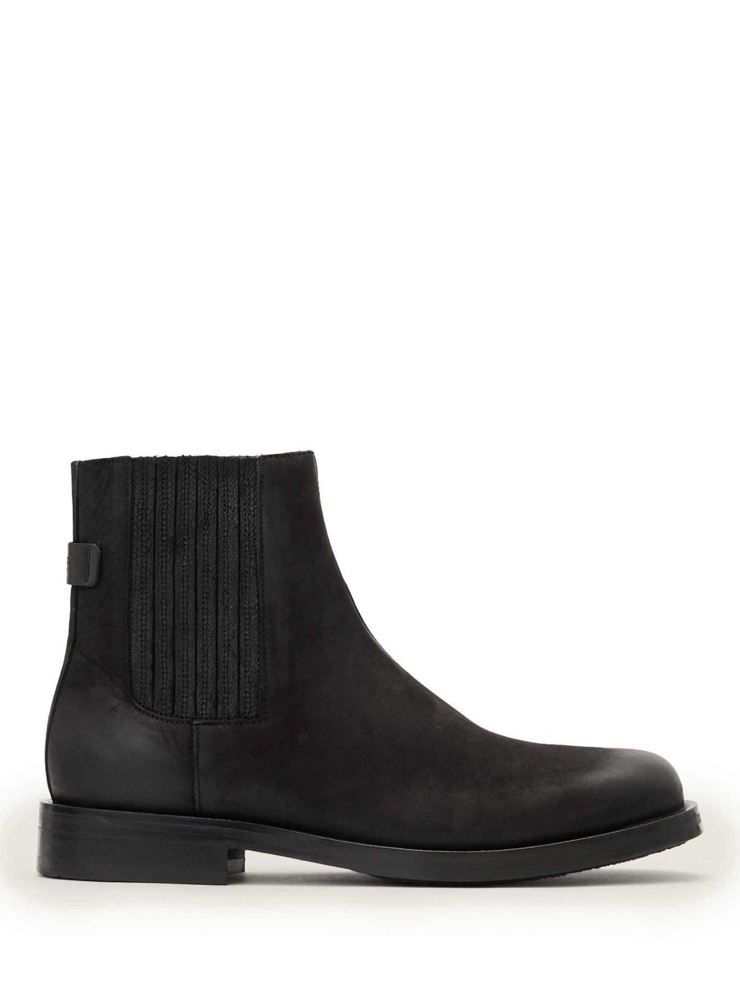 Product image 1 of 5, which shows AllSaints Bloom Leather Chelsea Boots, Black, EU44