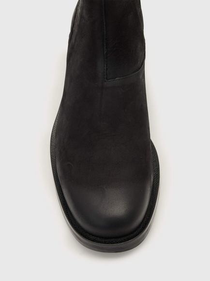 AllSaints Bloom Leather Chelsea Boots, Black - view 2, Black