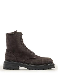 AllSaints Hank Suede Ankle Boots, Grey Mid, Grey Mid
