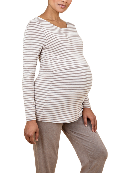 JoJo Maman Bébé Maternity and Nursing Pyjama Set, Mocha, Mocha