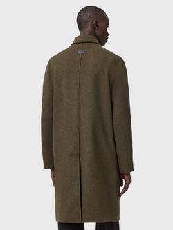 AllSaints Wool Blend Overcoat - view 2, Mid Brown